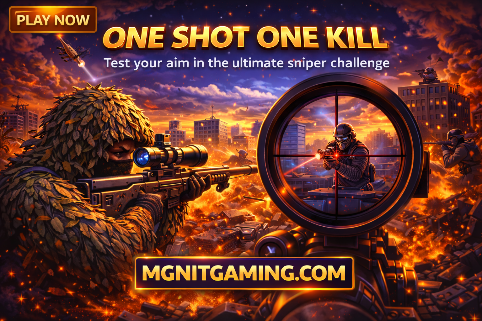One Shot One Kill | Ultimate Sniper Shooting Game Online | Play Free on MGNiT Gaming